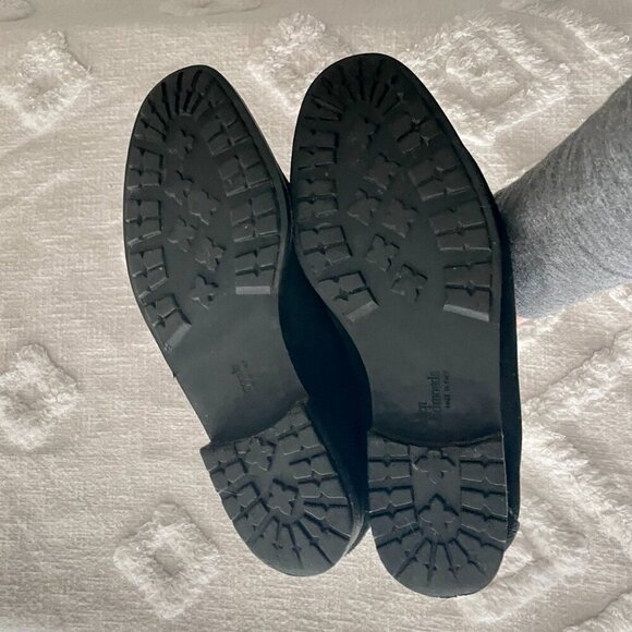 Men's Allen Edmonds Fiesole Loafers Black Suede Made in Italy 10 D - Picture 13 of 16